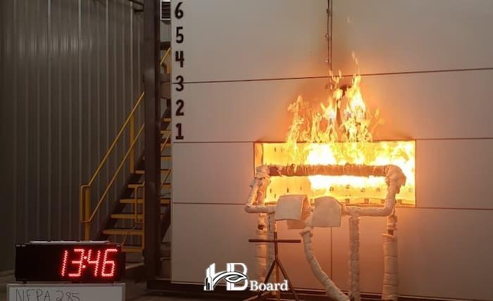 پانل منیزیم برد ضد حریق در دیوار داخلی-اچ بی بورد