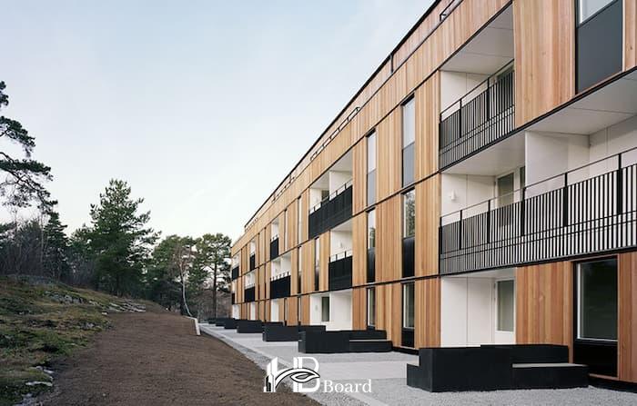 نمای ساختمان ساخته‌شده با پانل اکسید منیزیم ضدحریق-hb