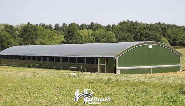 گلخانه مدولار در مزرعه کشاورزی-HB