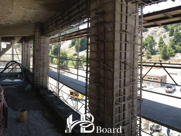 مقاومسازی ستون ویلای قدیمی با ژاکت بتنی-اچ بی