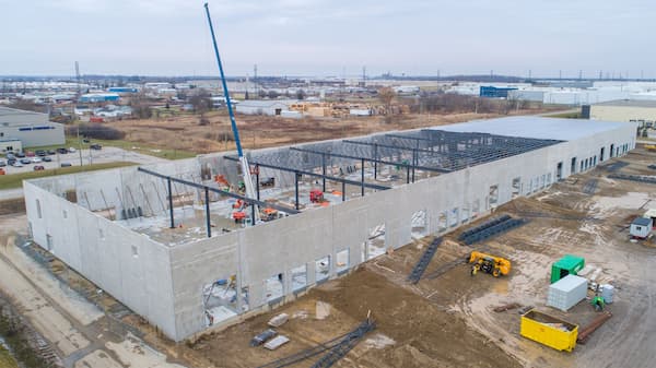 نمای پروژه ساختمانی با سرعت بالا به کمک پانل MGO-اچ بی