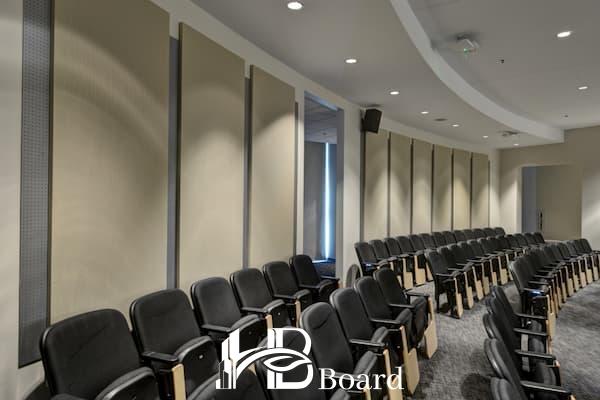 نمونه نصب پانل آکوستیک MGO در سالن کنفرانس-اچ بی