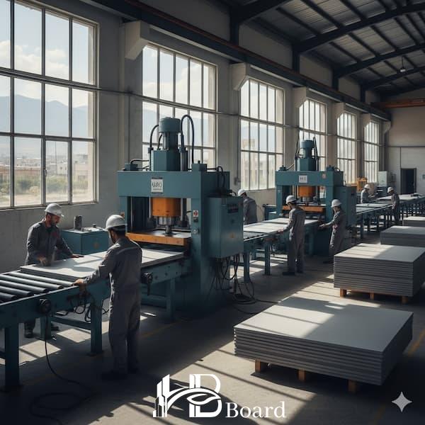 خط تولید ورق MgO در کارخانه HB Board