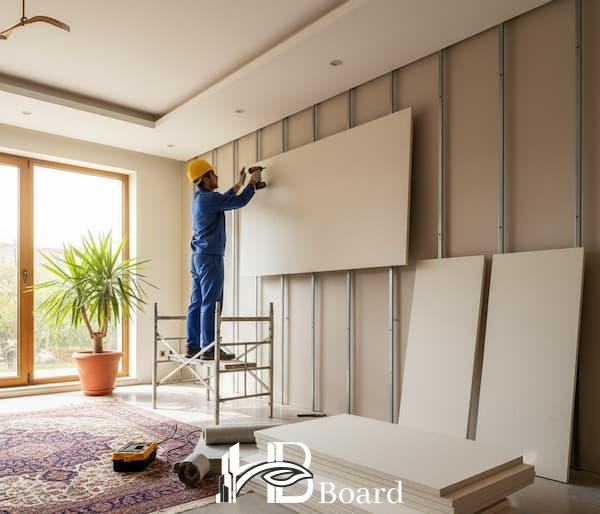 نصب دیوار آکوستیک در منزل-اچ بی